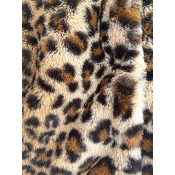 C&C California Faux Fur Leopard Print Sherpa Winter Coat Toddler Girls 3T - Picture 7 of 10